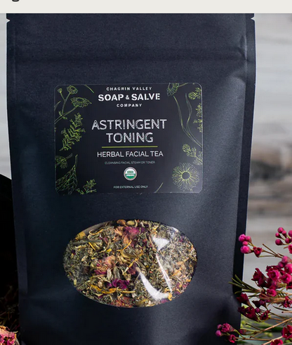 Adstringierende, straffende Tee-Mischung, Gesichtsdampfbad und -wasser