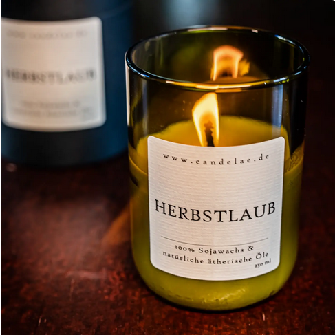 Sojakerze Herbstlaub