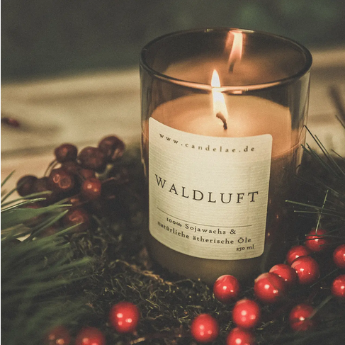 Sojakerze Waldduft