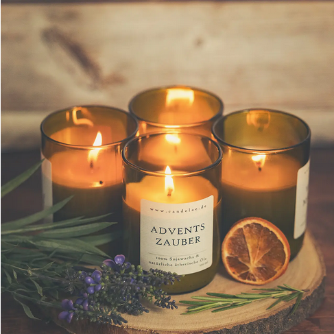 Sojakerze Adventszauber
