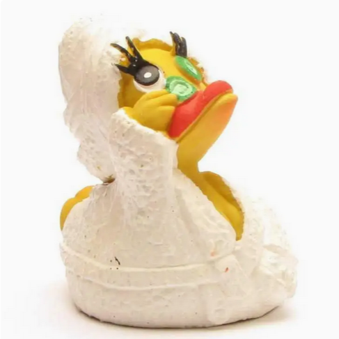 Badeente „Morgenmantel-Mood“